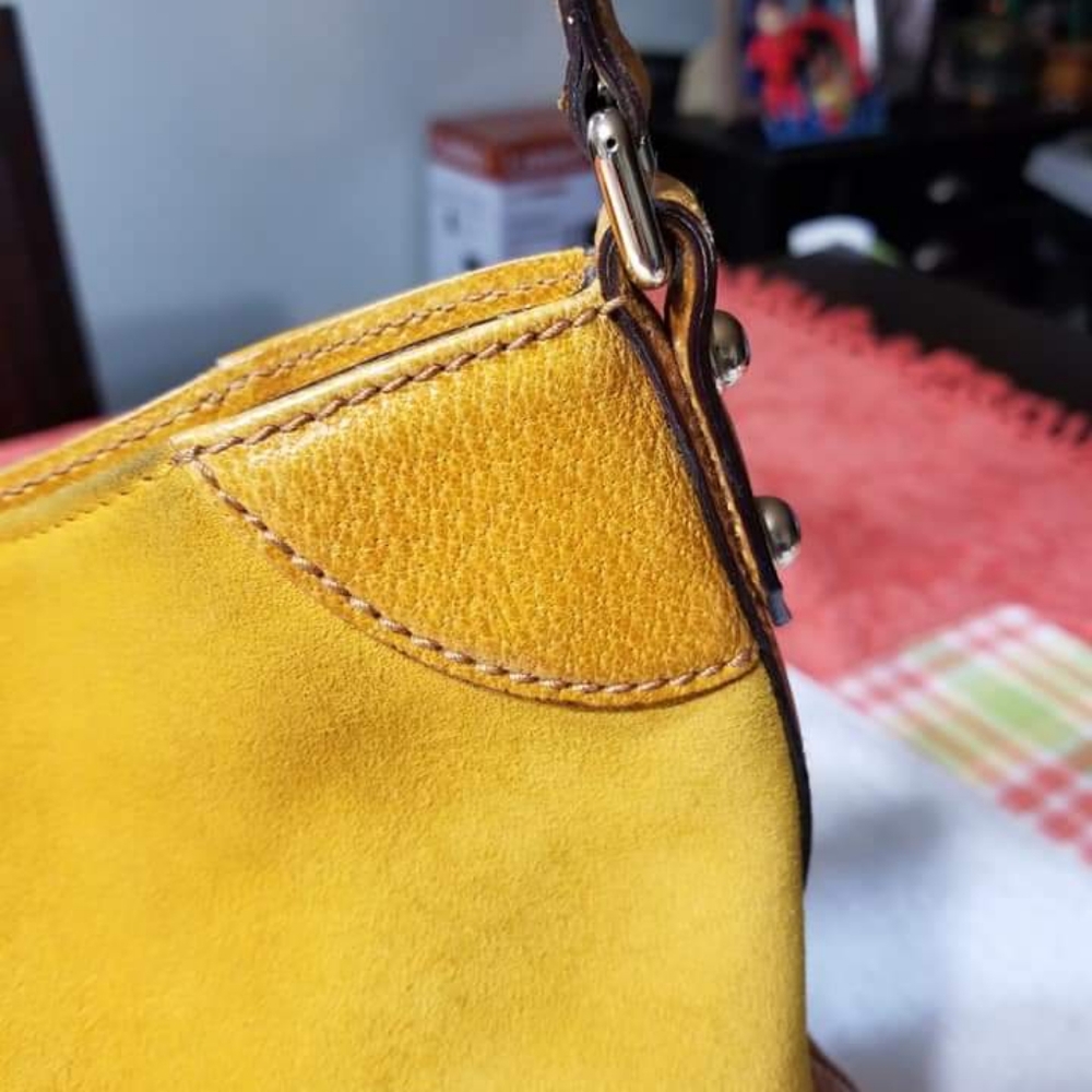 Gucci Mustard Suede and Leather Hasler Horsebit Sh - Picture 7 of 16